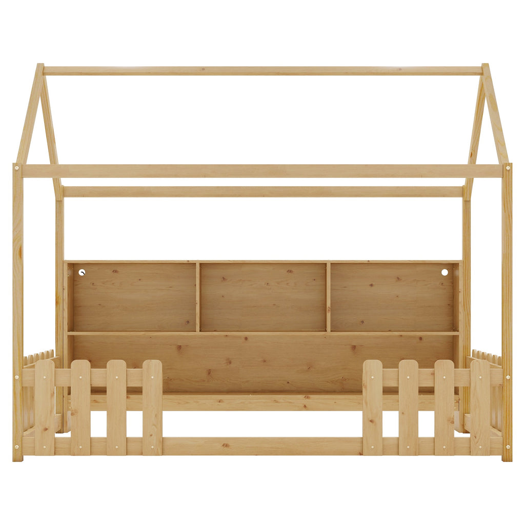 Twin Size House Bed with LED Light