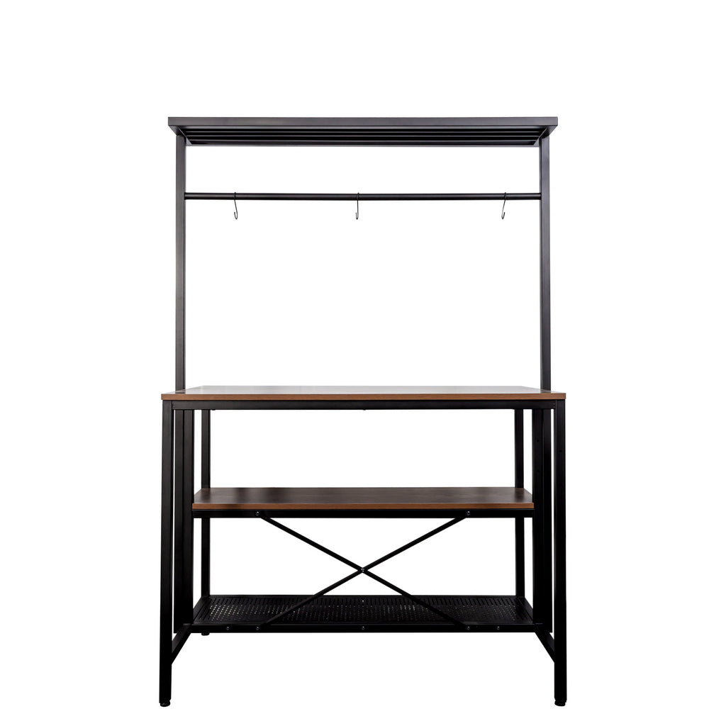 3 Tier Microwave Island Table for Kitchen