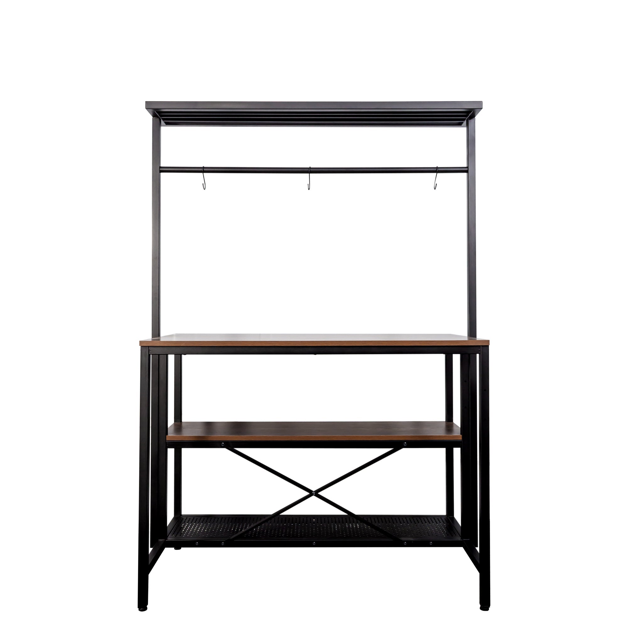 3 Tier Microwave Island Table for Kitchen