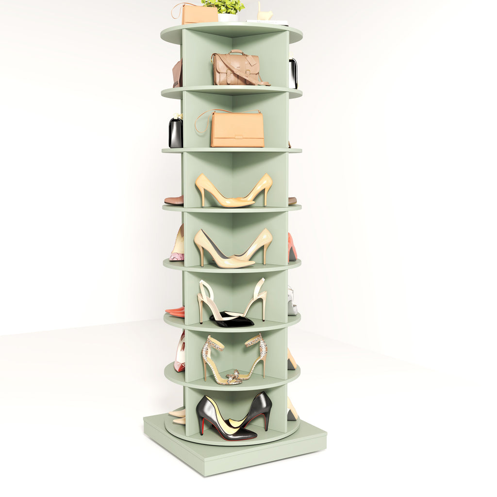 Modern 360° Rotating Shoe Cabinet 6/7 Layers Space Saver