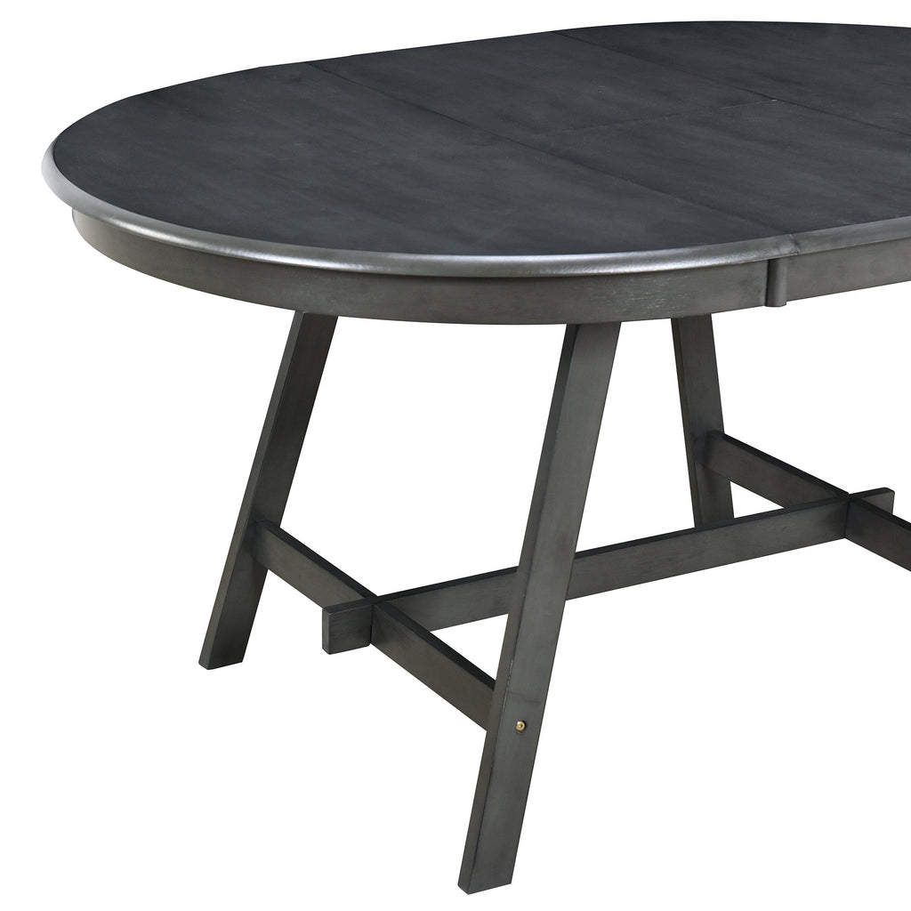 Modern Farmhouse 5-Piece Wood Dining Table Set