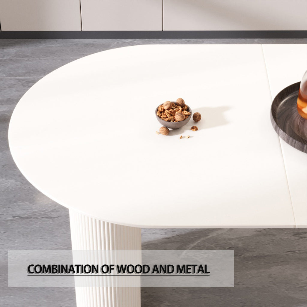 63 ' Medieval Modern MDF Dining Room Set