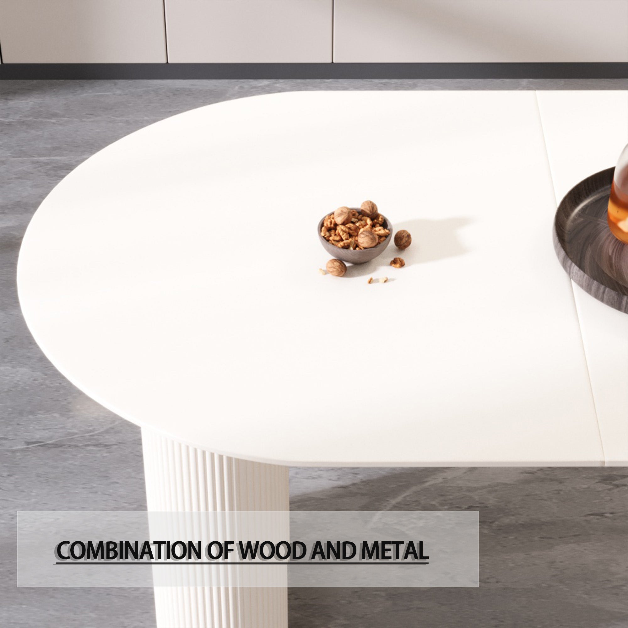 63 ' Medieval Modern MDF Dining Room Set