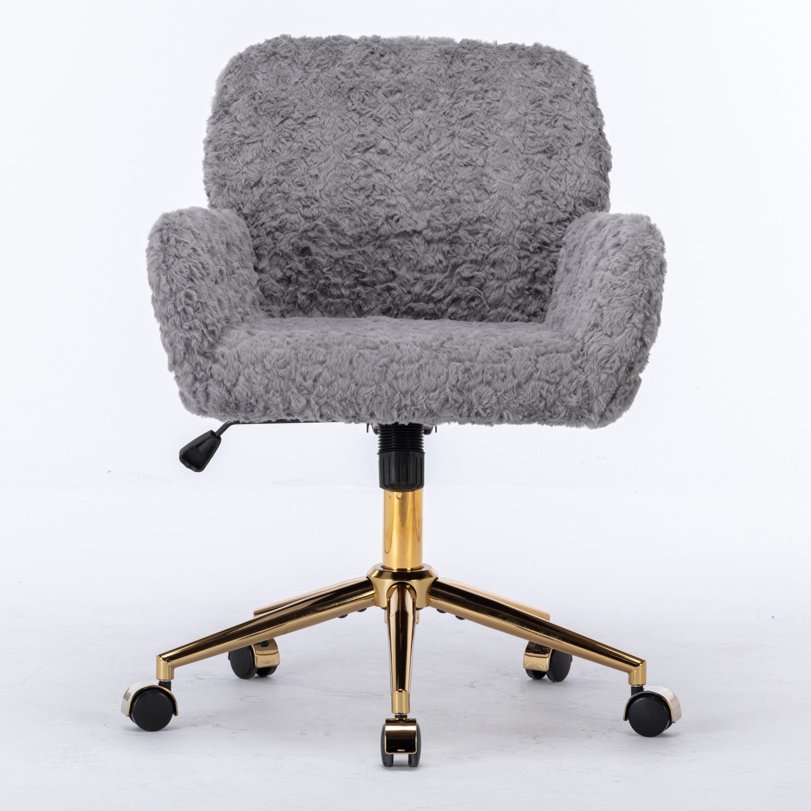 Violet Velve Home Office Chair with Golden Metal Base