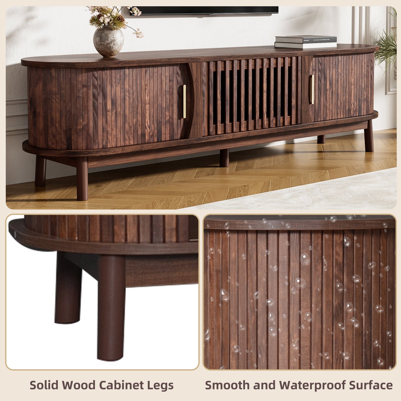 Modern Farmhouse TV Stand for 75' TVs