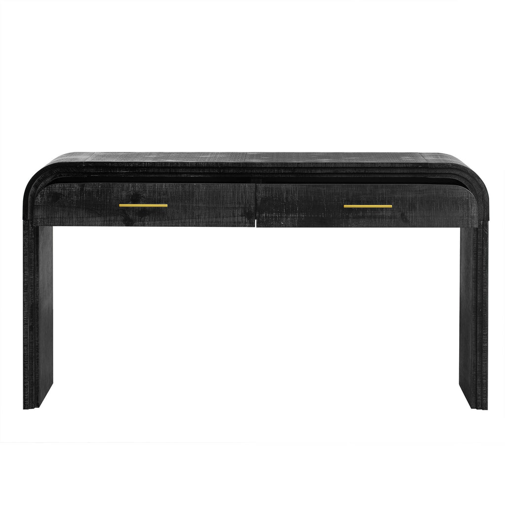 Unique Retro Silhouette Console Table with Open Style