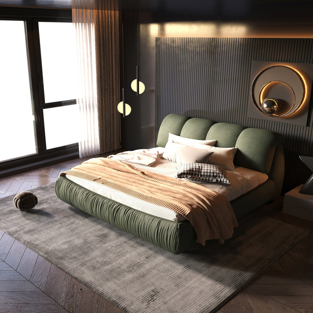 King/Queen Size Luxury Upholstered Platform Bed