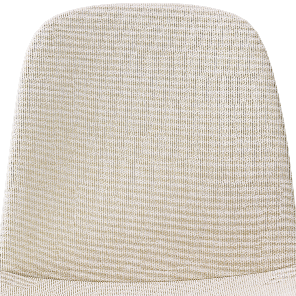 Modern Knit Fabric Dining Chairs with Iron Legs (Set of 4)