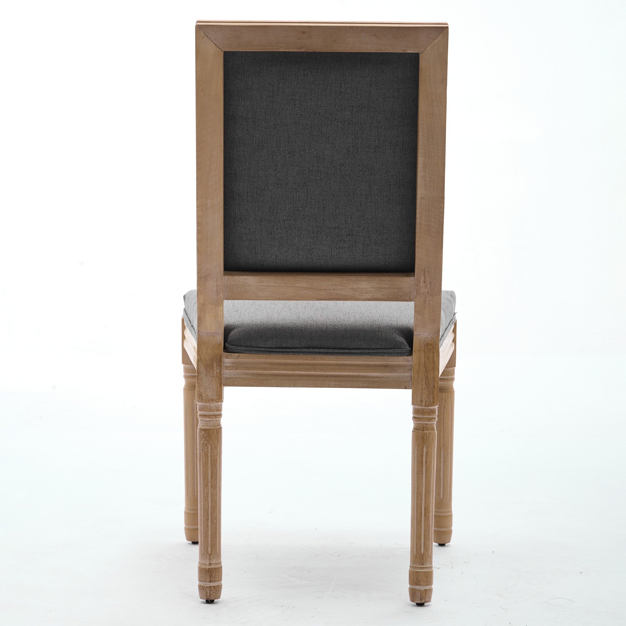 French Louis Dining Chairs with Square Backrest (Set of 2)