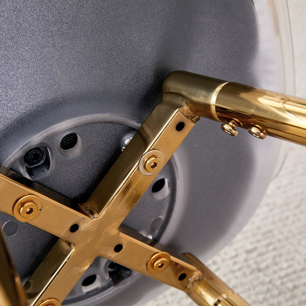 Stylish Upholstered Bar Chairs with Metal Legs