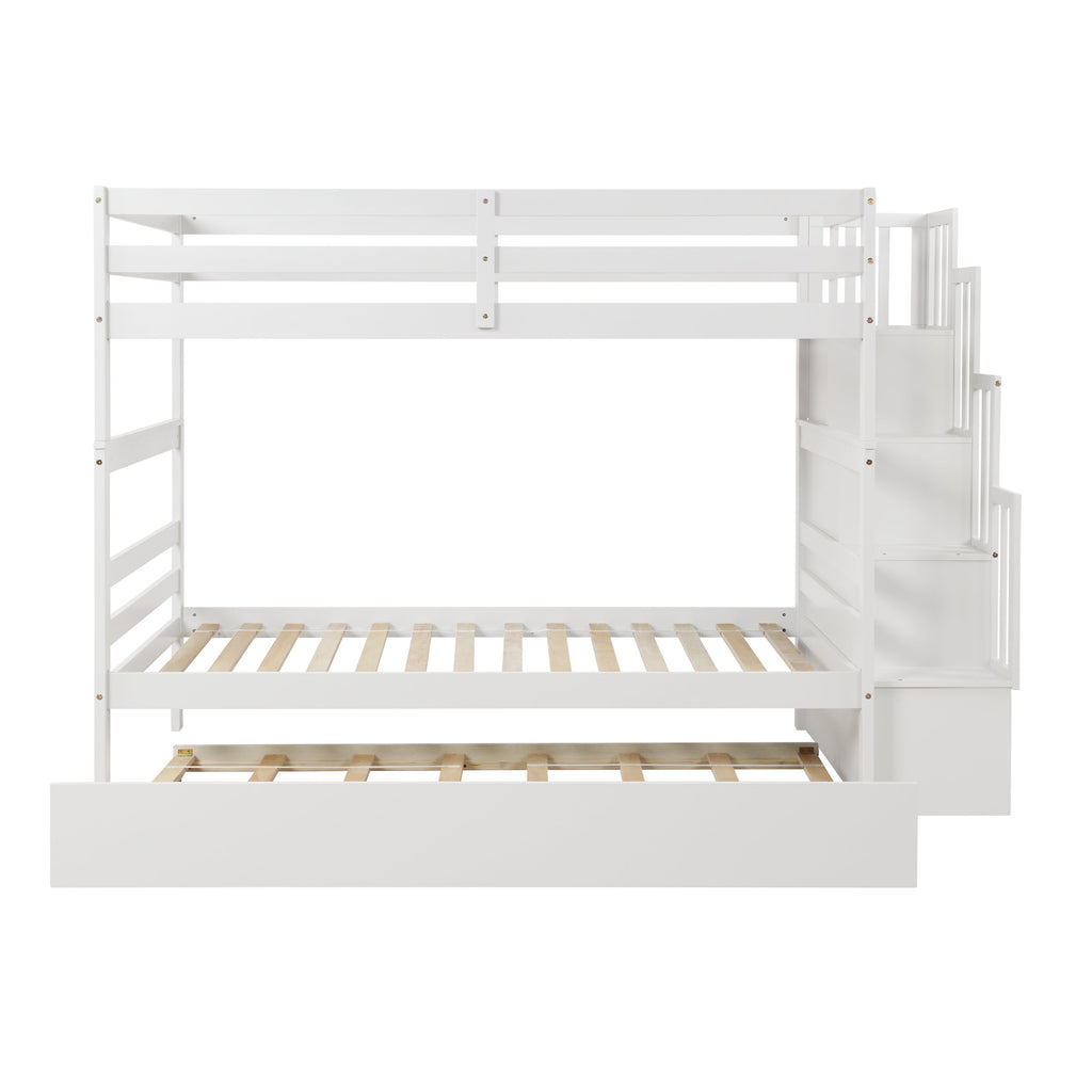 Twin over Twin Bunk Beds with Twin Trundle
