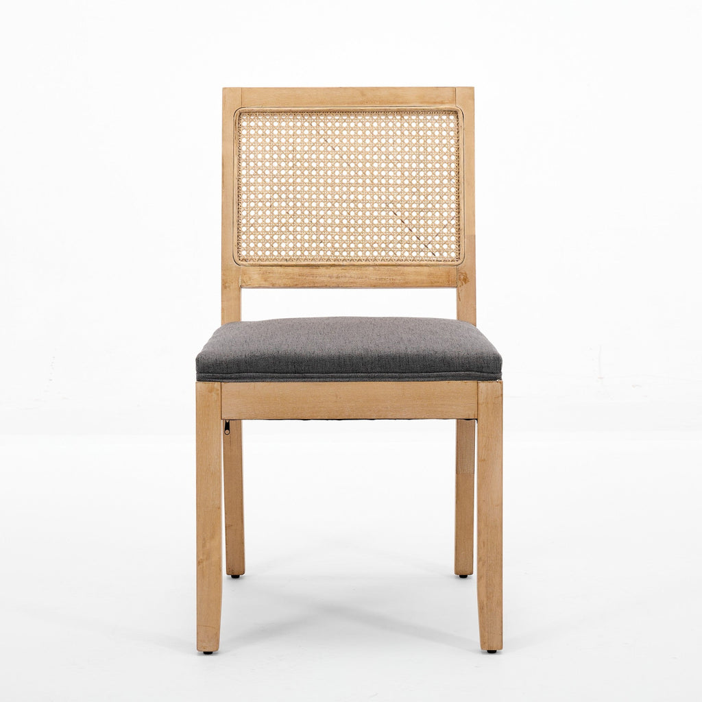 Farmhouse Rattan Dining Chairs (Set of 2)