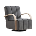 Modern Upholstered 360° Swivel Accent Chair
