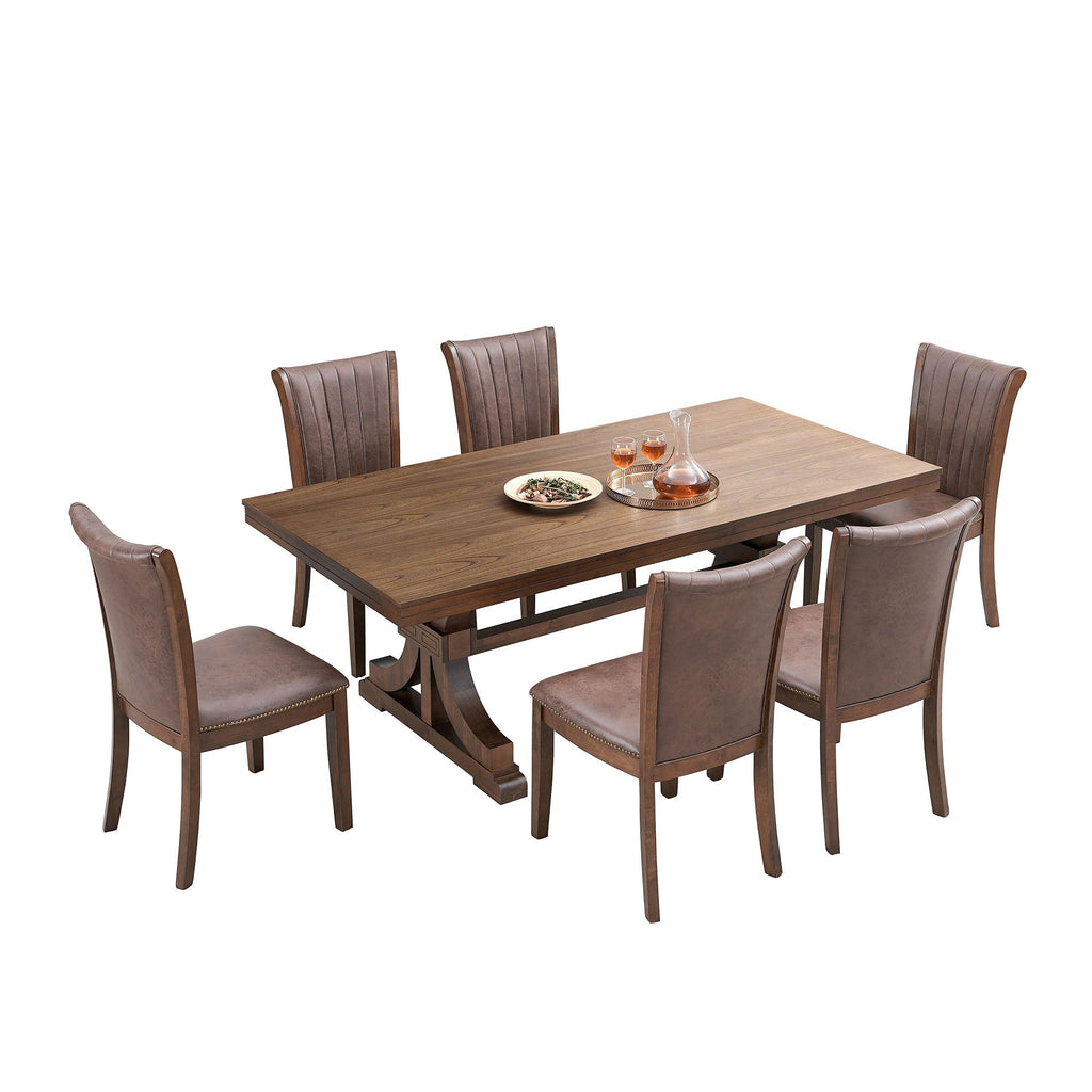 Mid Century Wooden Dining Chairs (Set of 2)