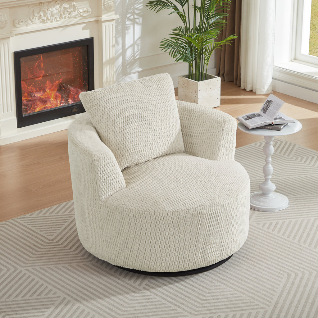 360° Swivel Compressible Accent Chair