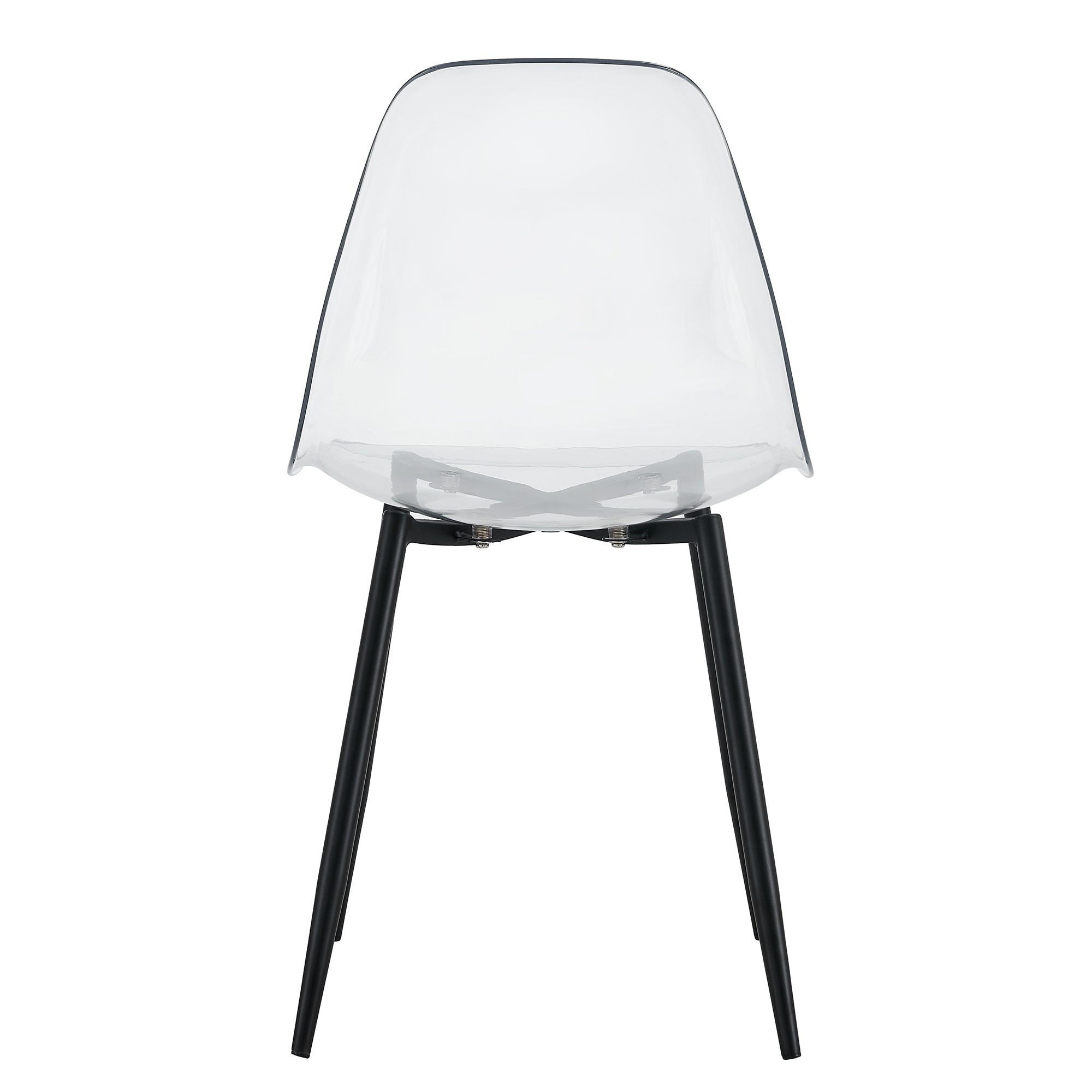 Modern Minimalist Transparent Metal Dining Chairs