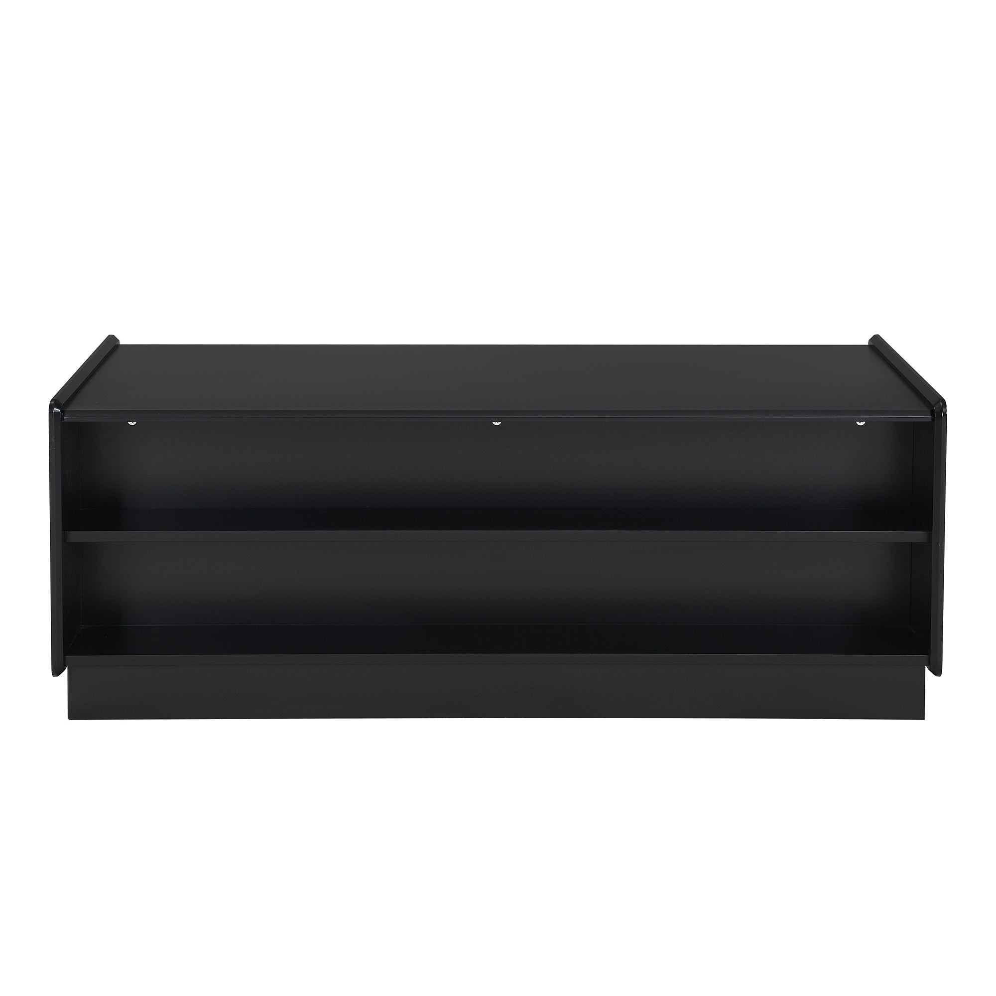 Modern 47.2' Wood Coffee Table with Fluted Style