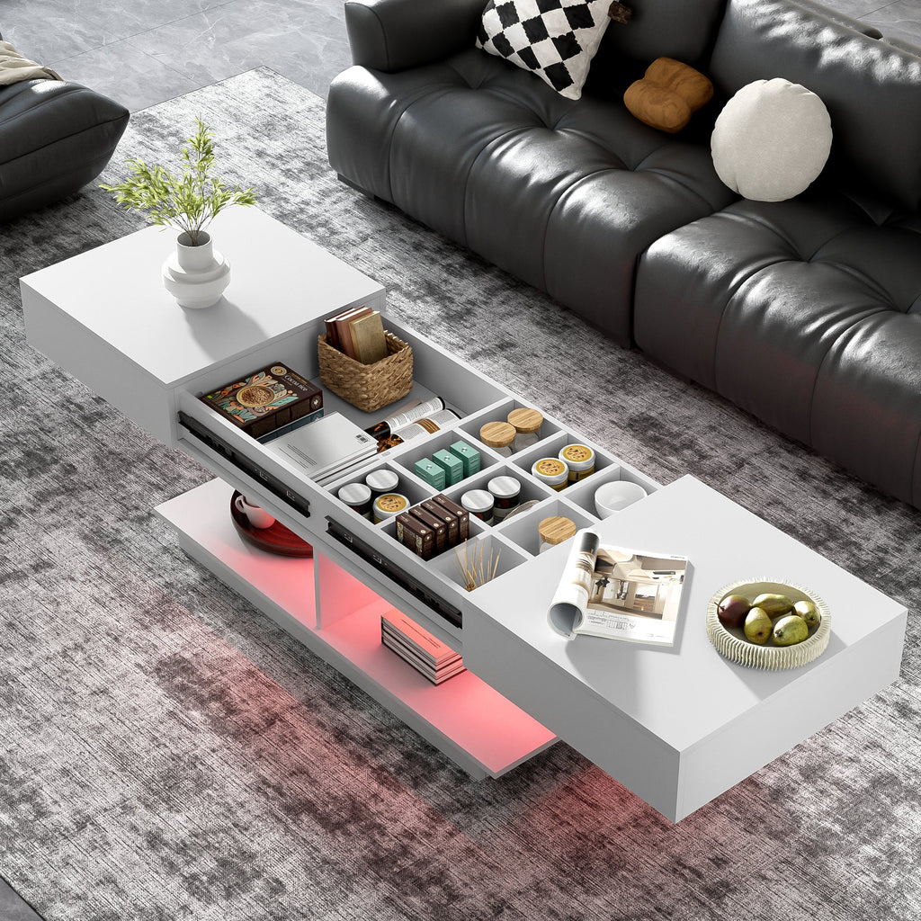 41.3''-76.7'' Multifunctional Adjustable Coffee Table