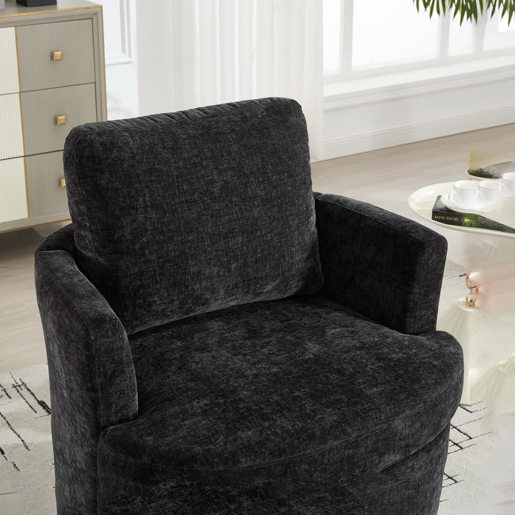 Swivel Chenille Fabric Sofa Chair