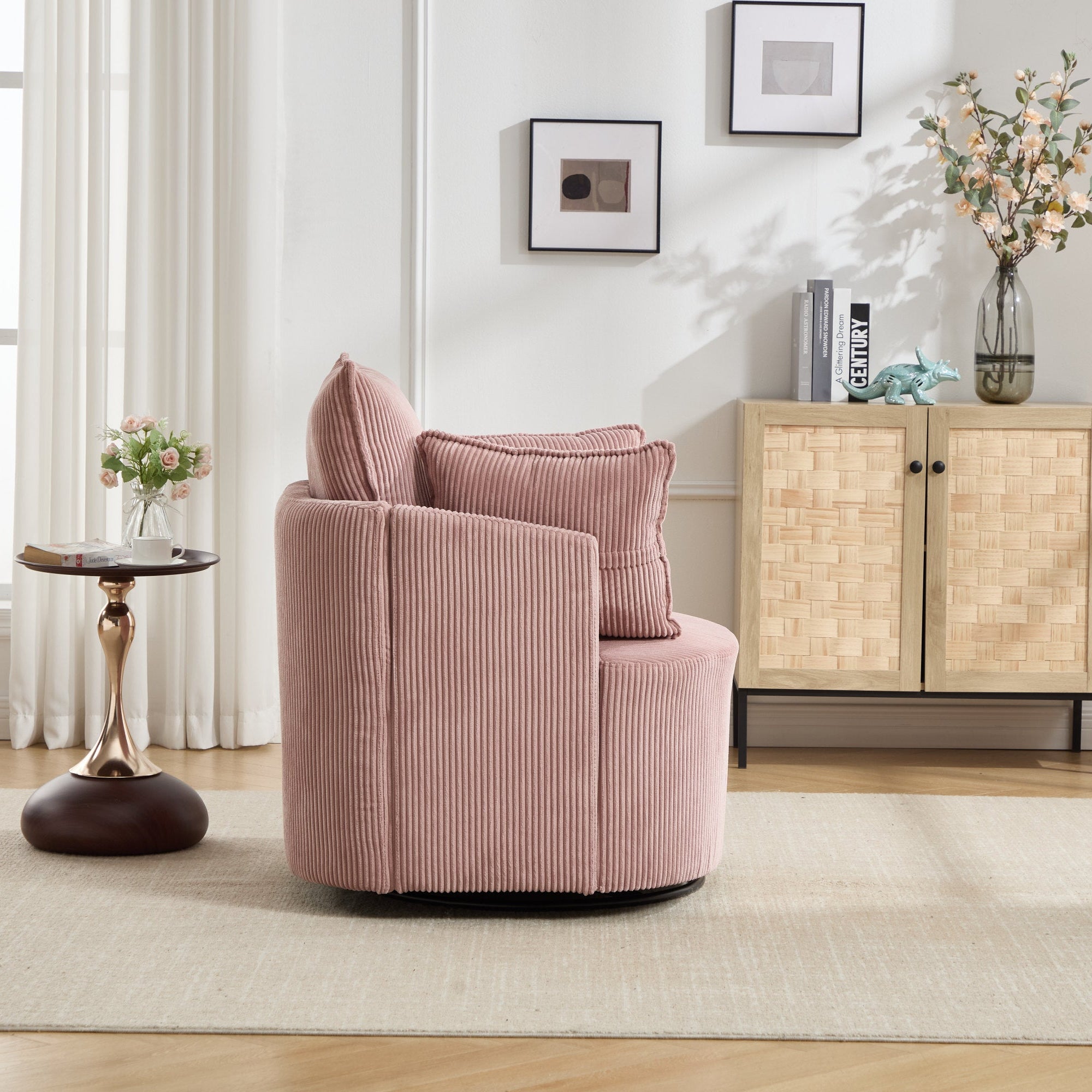 360° Smooth Swivel Living Chair