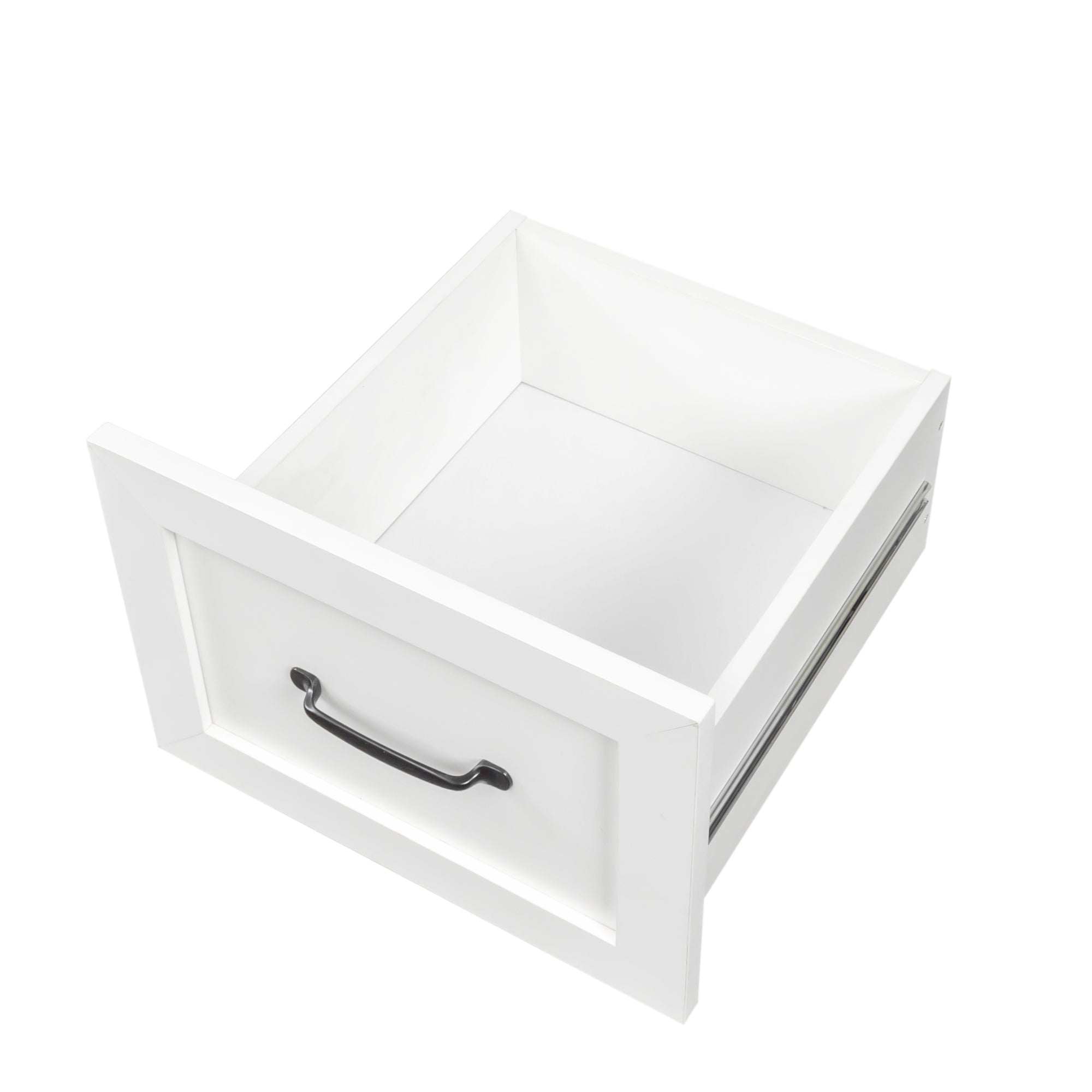 Space-Saving Home Office Computer Workstation with Storage Shelves