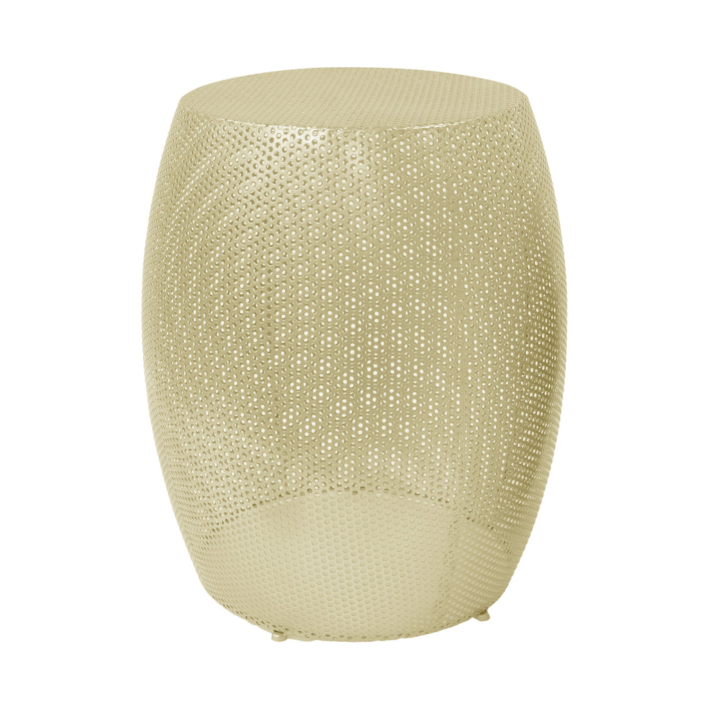 Modern Gold Round Metal Hollow Side Table Set