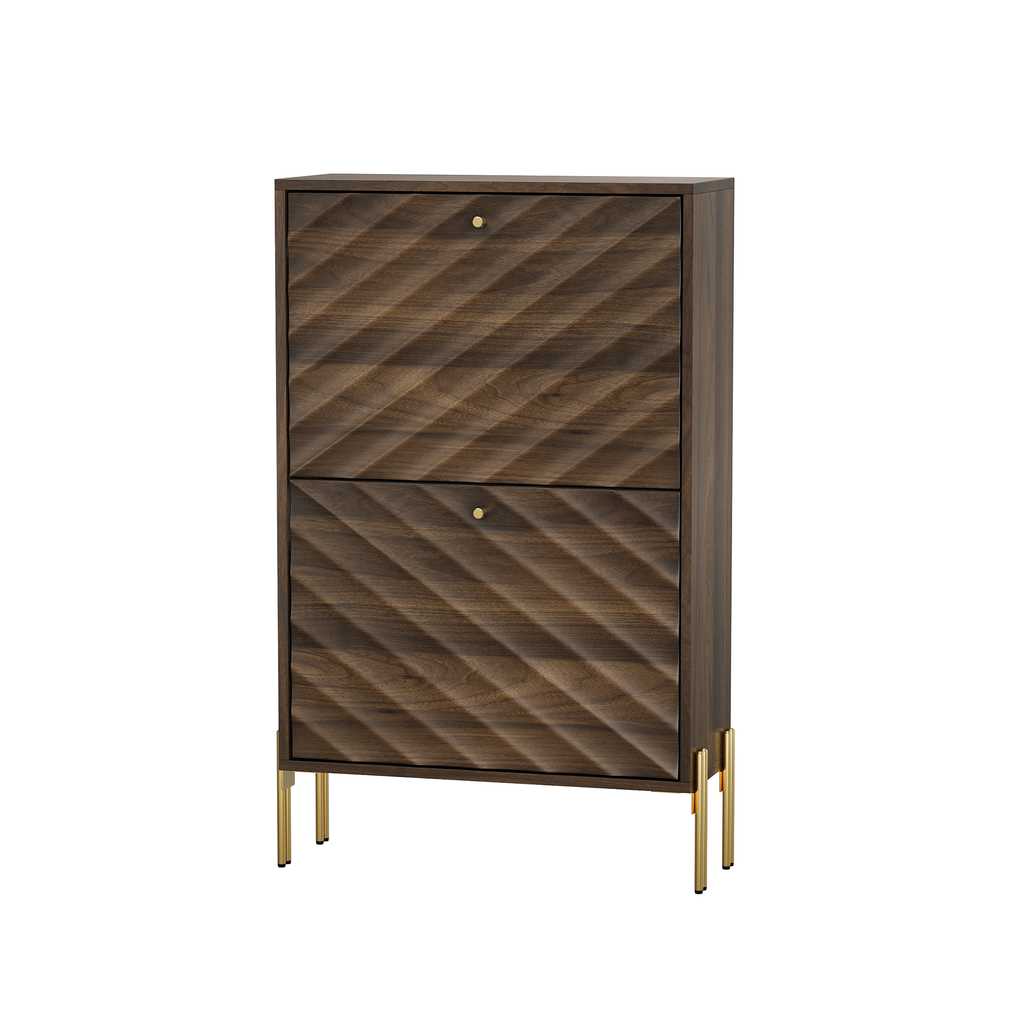 23.6 Inch Mid-century Modern Freestanding Shoe Cabinet