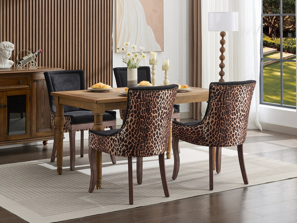 Ultra Side Thickened Fabric Dining Chair (Set of 2)