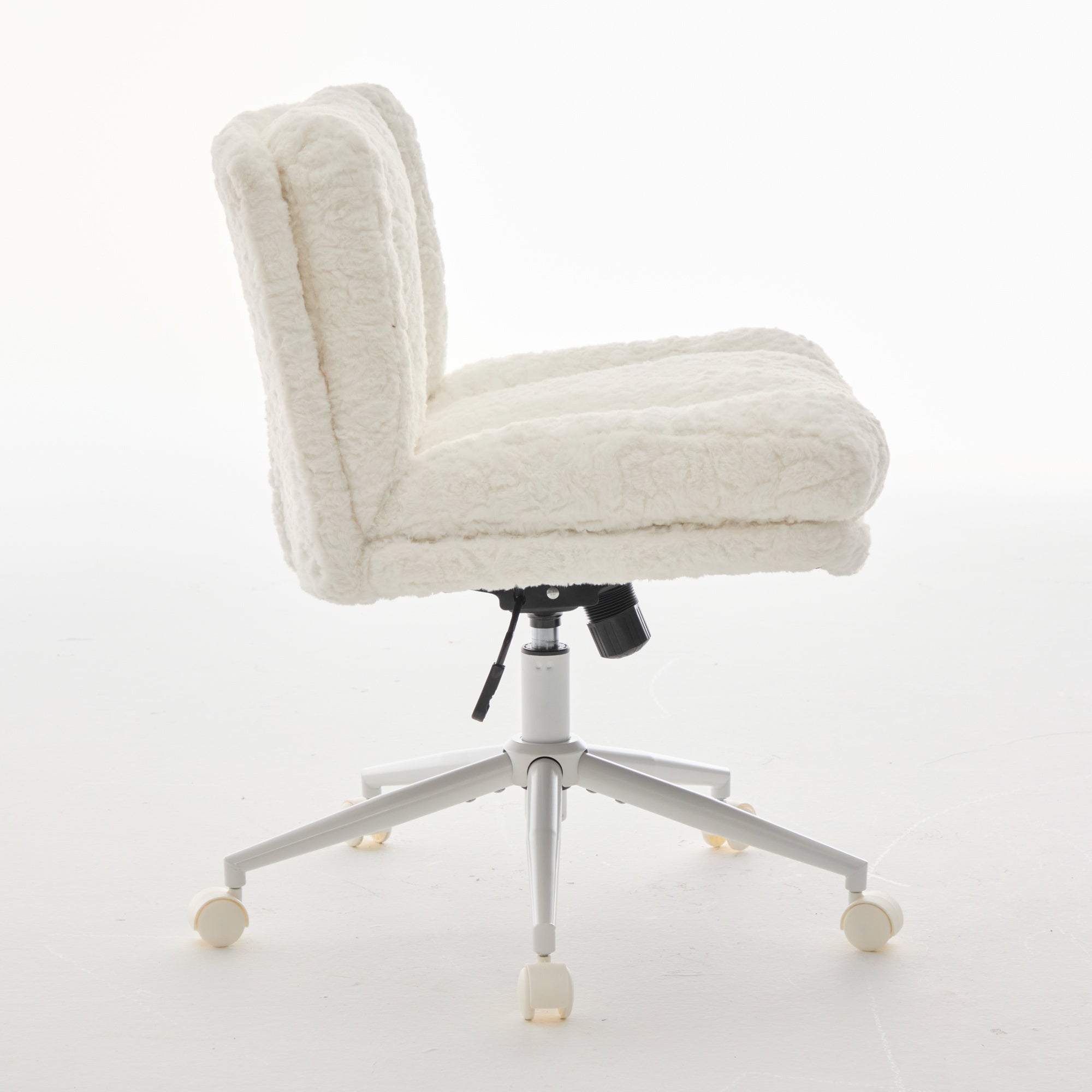 W26.4 inch Wider Artificial Rabbit Hair Home Office Chair
