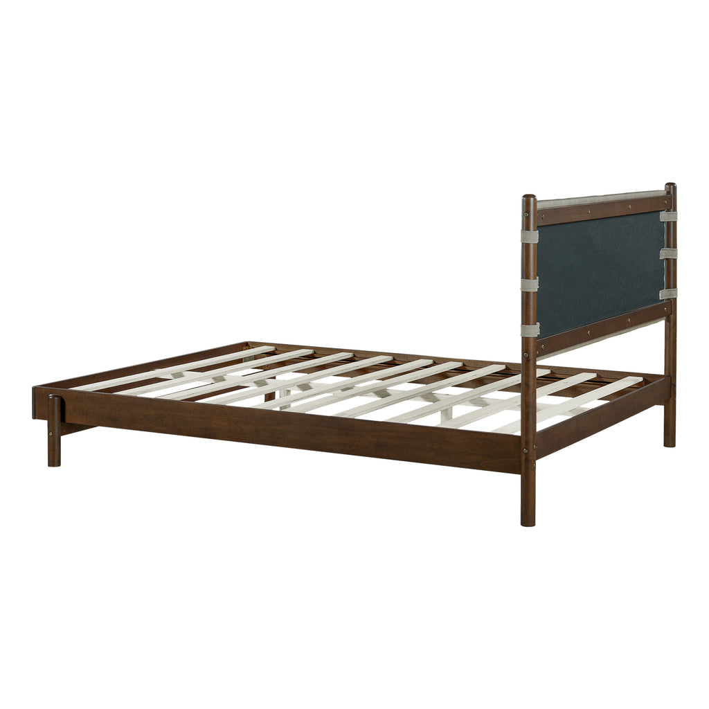 Premium Queen Size Rubber Wood Platform Bed Frame