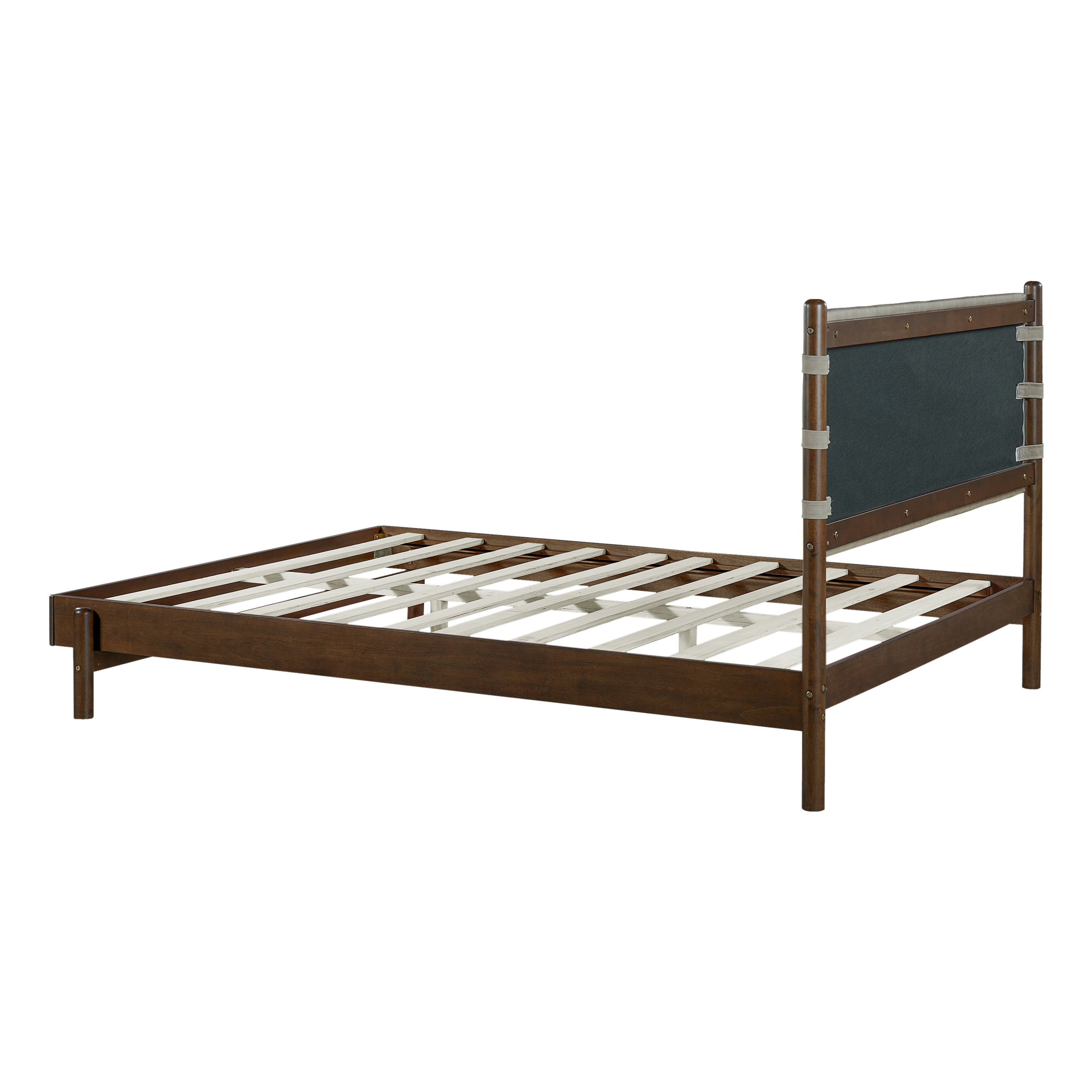Premium Queen Size Rubber Wood Platform Bed Frame