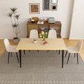 63-inch Farmhouse Industrial Dining Table Set
