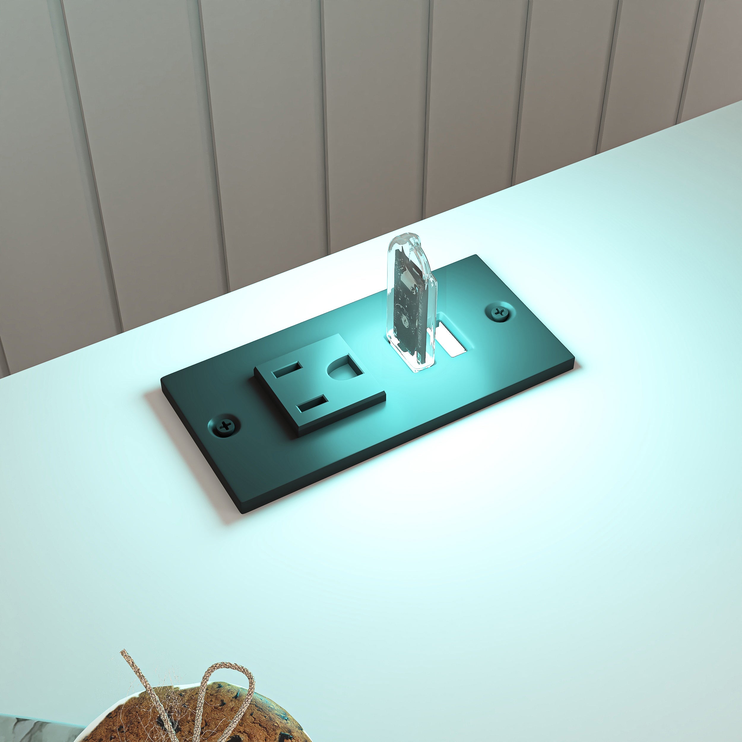 Smart Nightstand with Charging Station for Bedroom