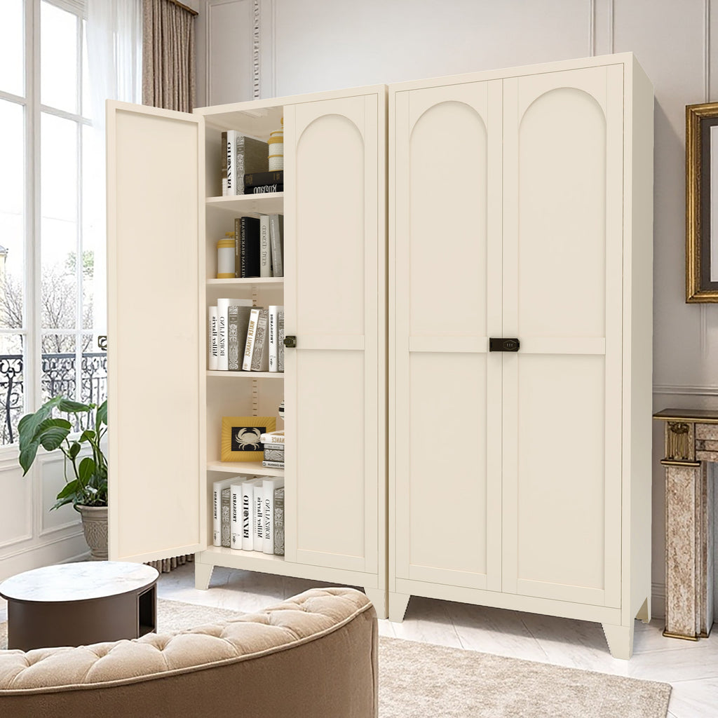 71'' 2 Shapely Doors Cabinet with Lock