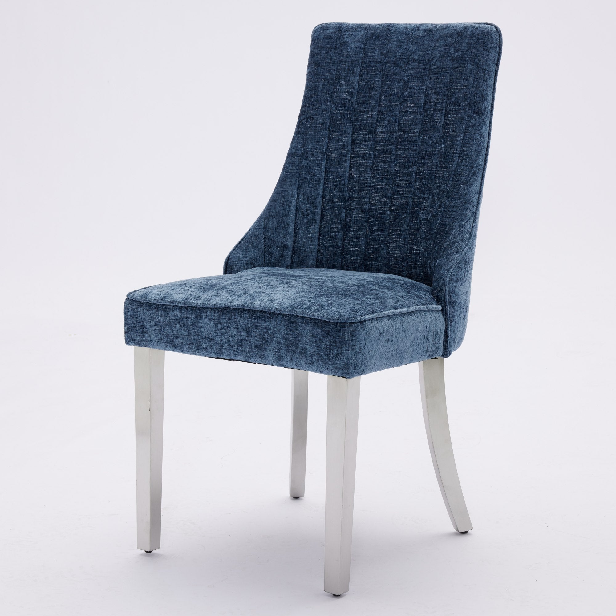Rayon Cloth Flocking Chenille Dining Chairs (Set of 2 )