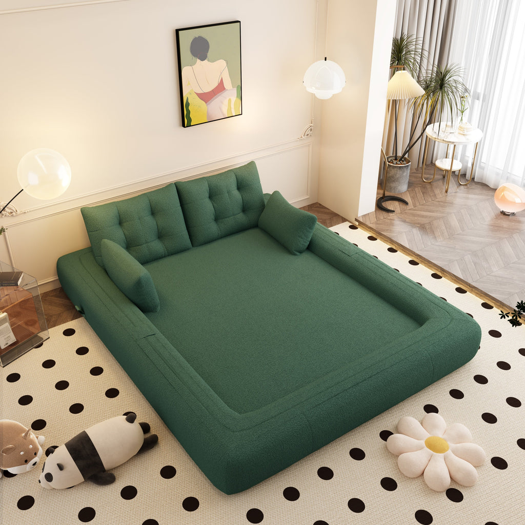78.7 ' Multi-Functional Teddy Foldable Sofa Bed