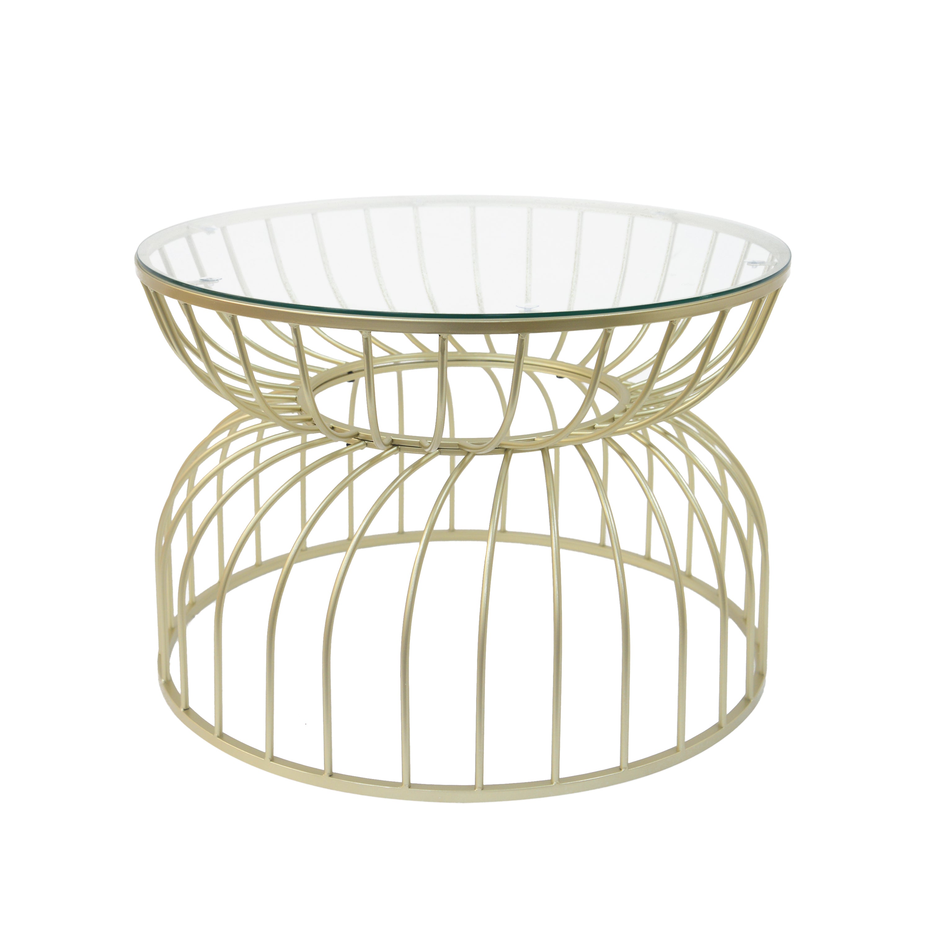 Golden Glass Coffee Table