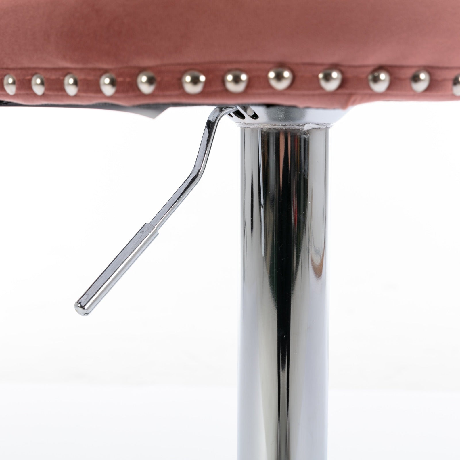 25-33 Inch Modern Velvet Swivel Barstools (Set of 2)