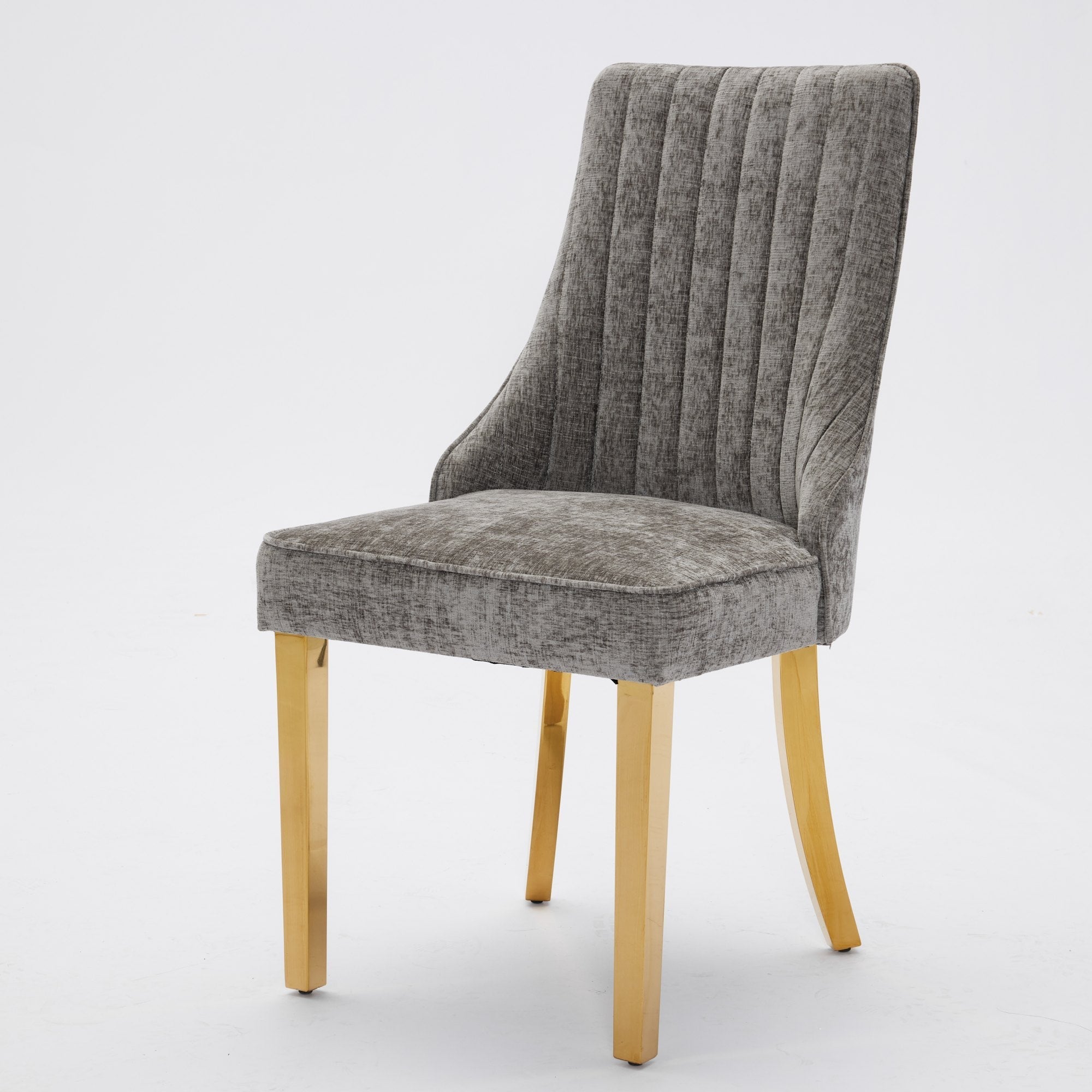 Rayon Cloth Flocking Chenille Dining Chairs (Set of 2 )