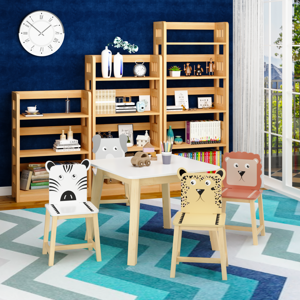 5 Piece Kiddy Table and Chair Set with 4 Chairs