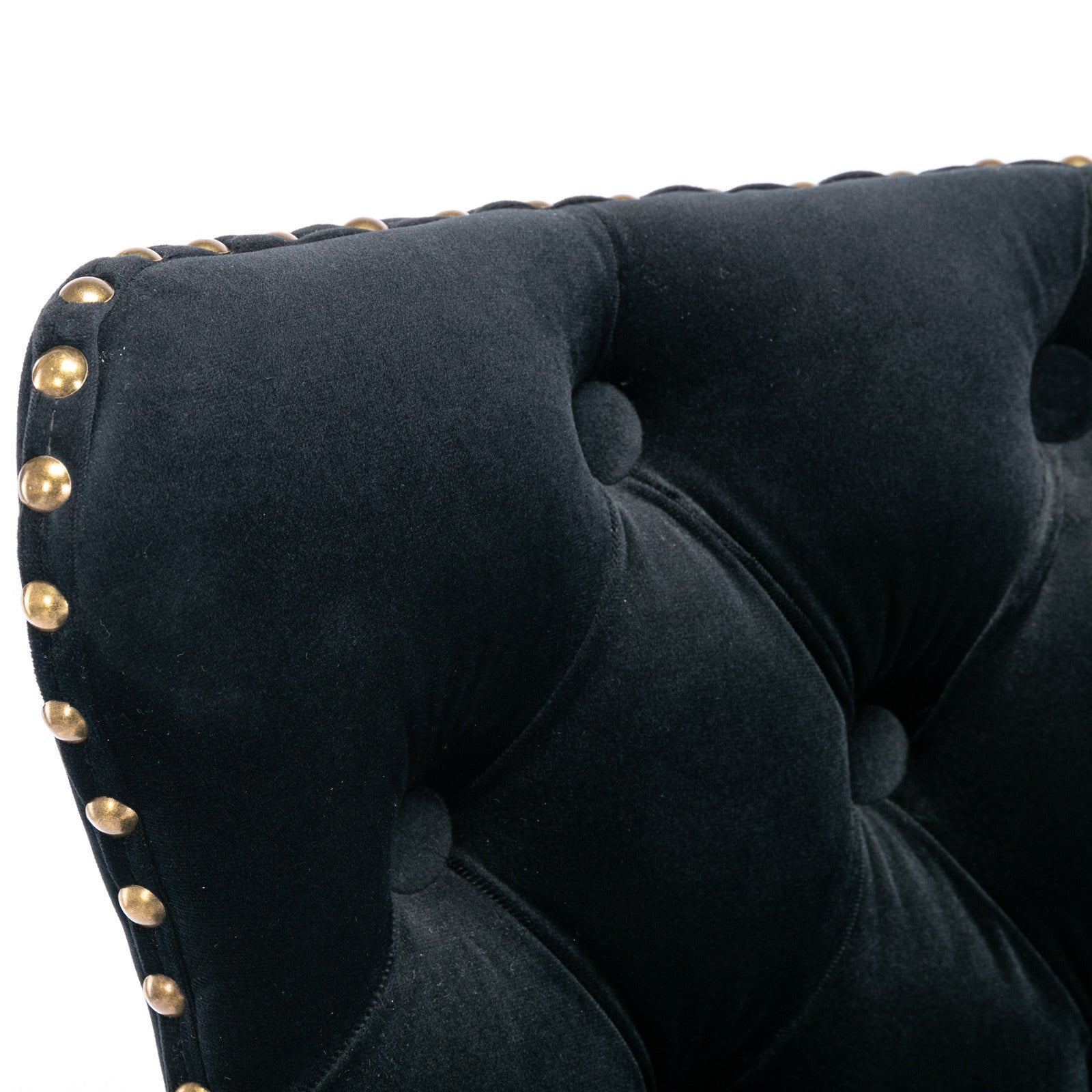 Modern Swivel Velvet Barstools Adjusatble Seat (Set of 2)