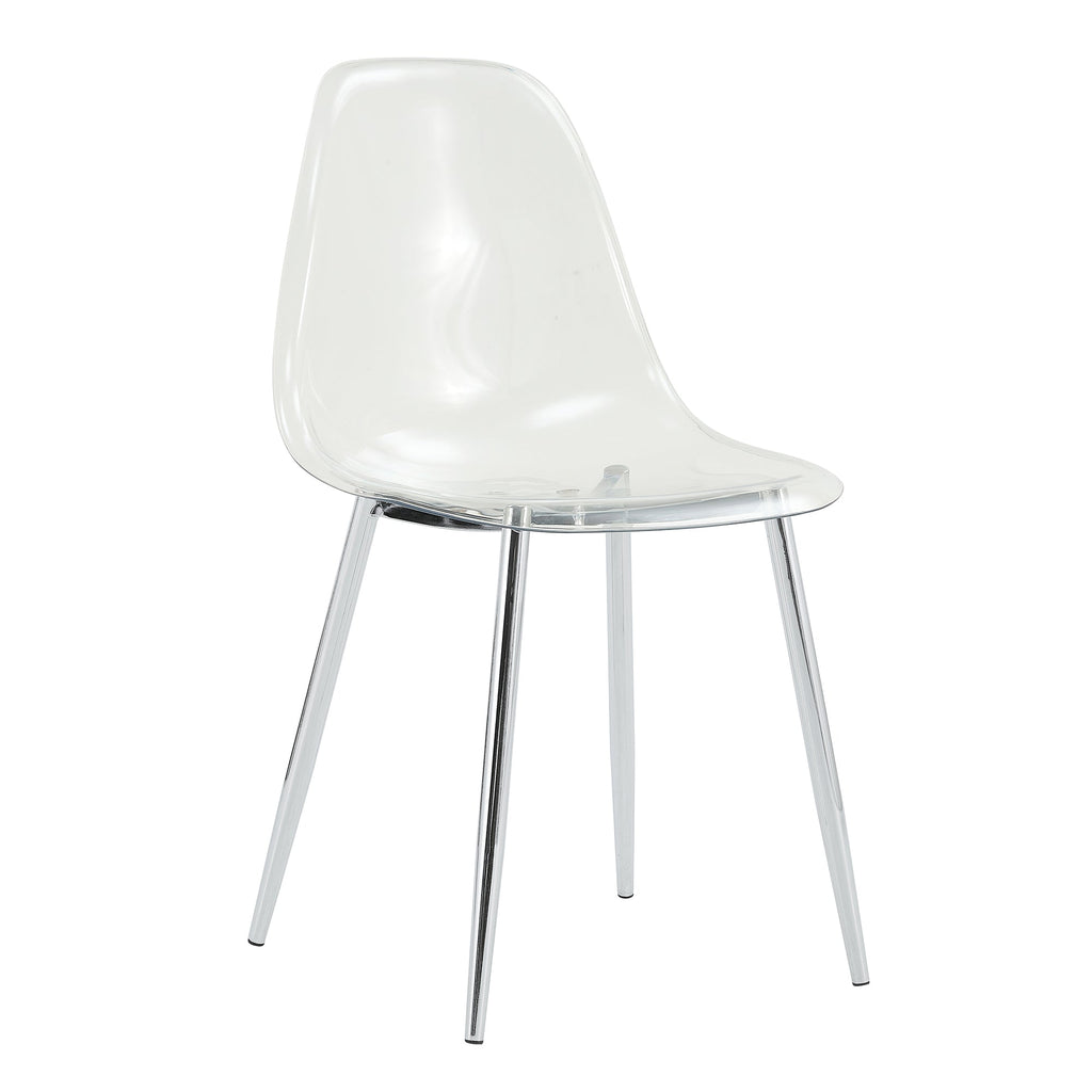 Modern Minimalist Transparent Metal Dining Chairs