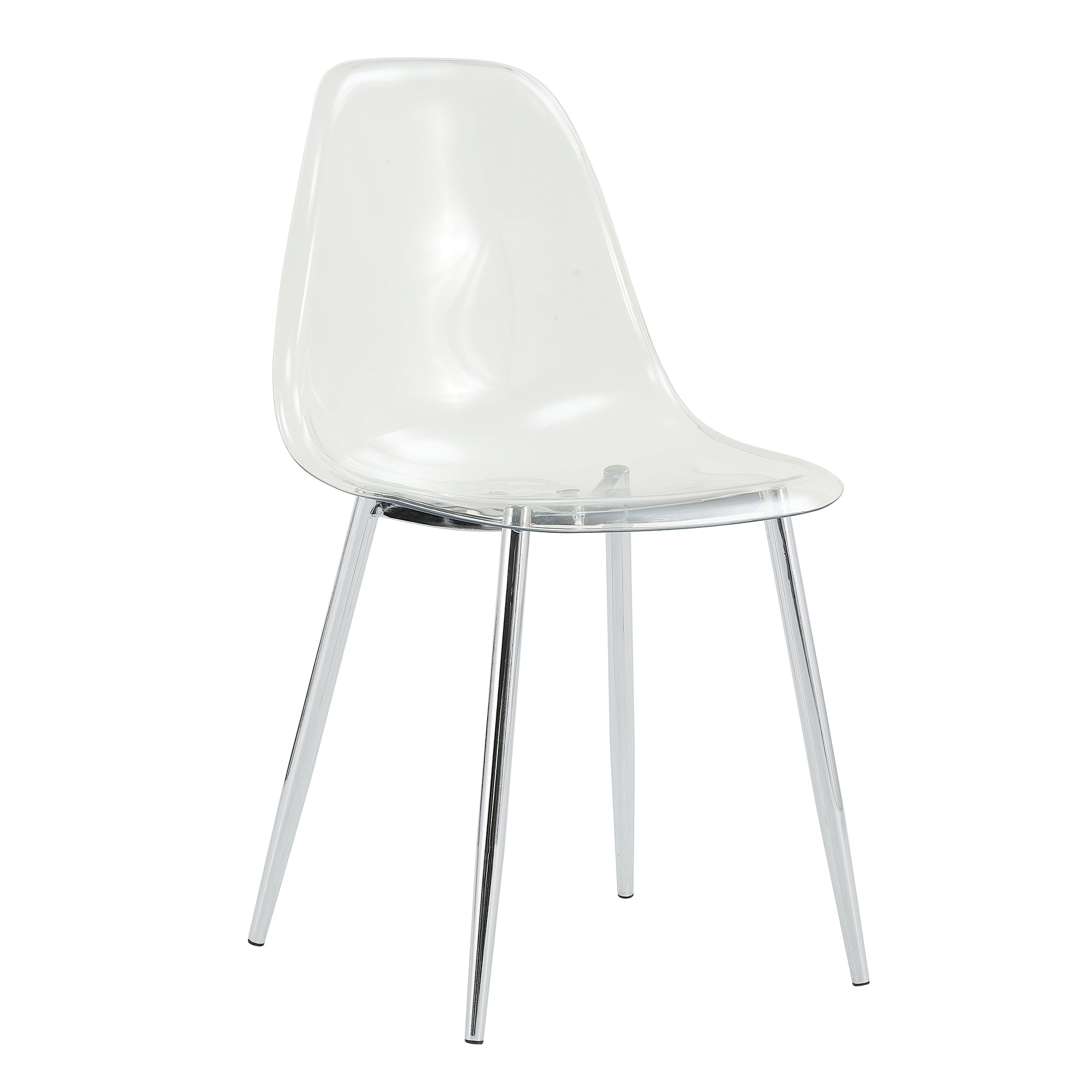 Modern Minimalist Transparent Metal Dining Chairs