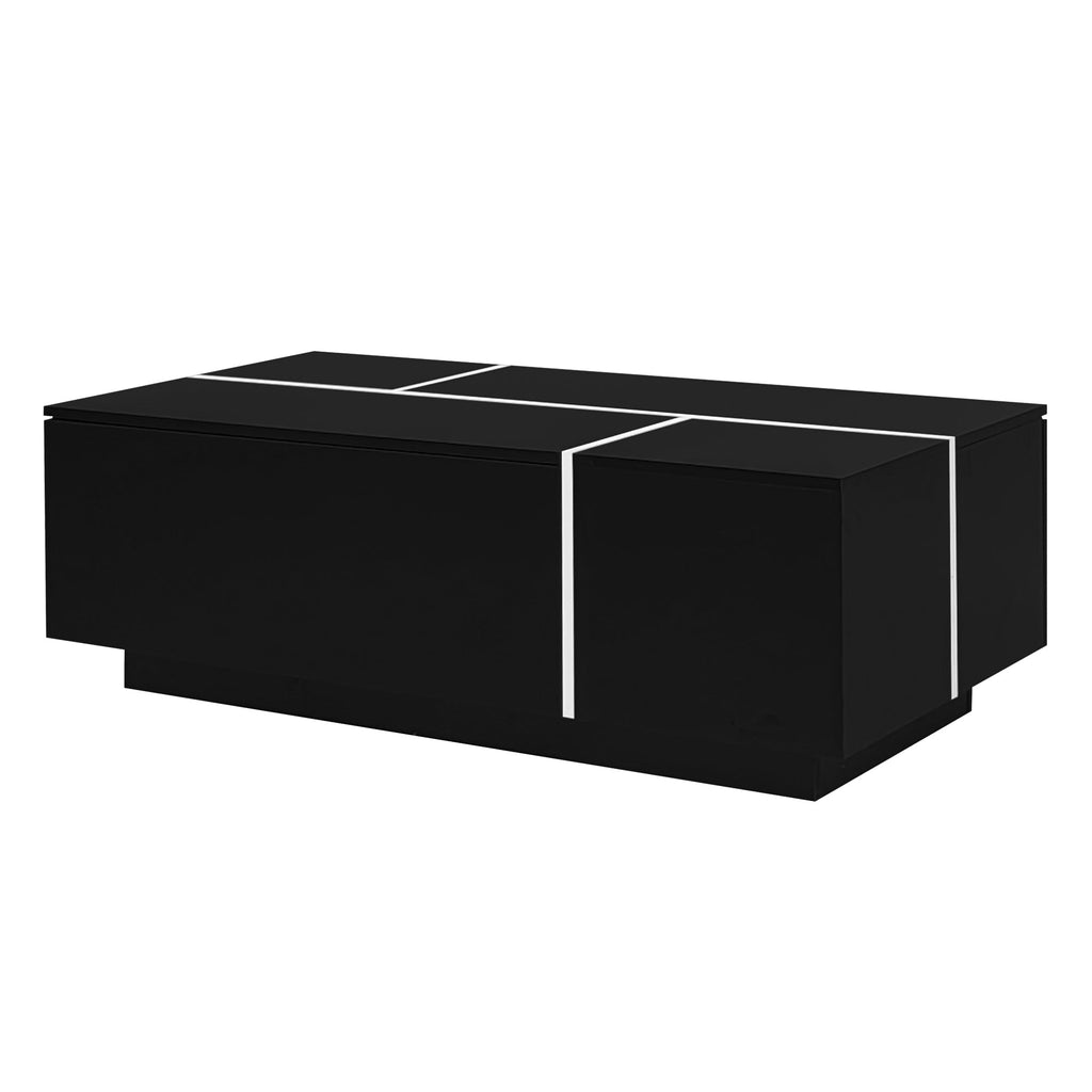 Multi-Functional Extendable Coffee Table with 2 Storage Space and Drawers