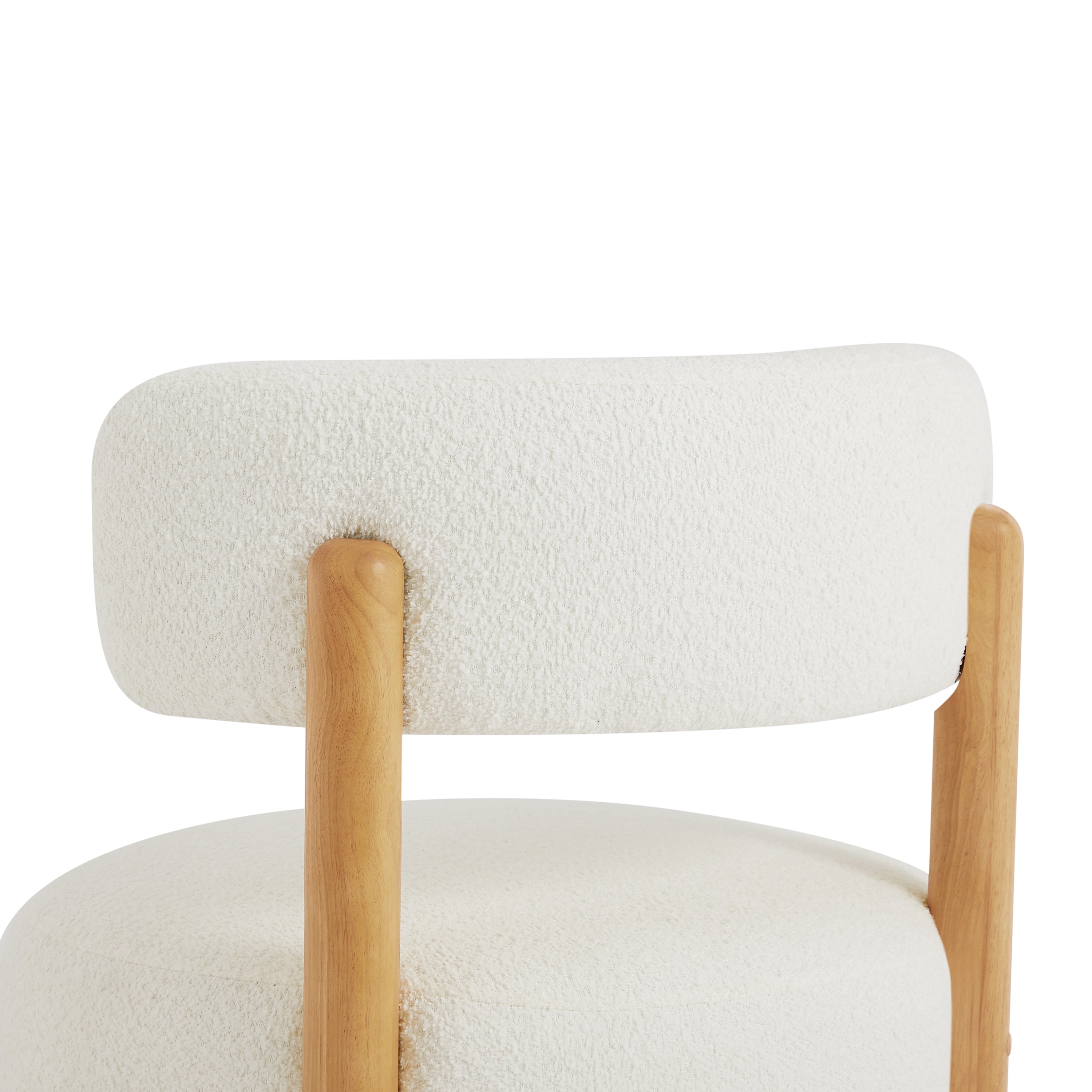 Modern Armless Chair with Wooden Base Featuring Thatched Roof Rod Design