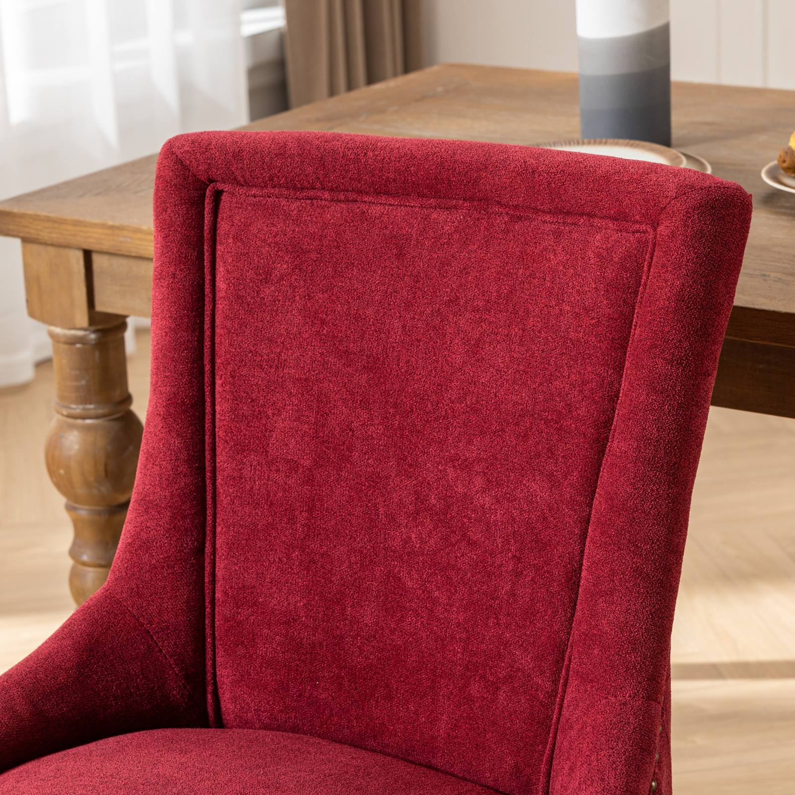 Ultra Side Thickened Fabric Dining Chair (Set of 2)