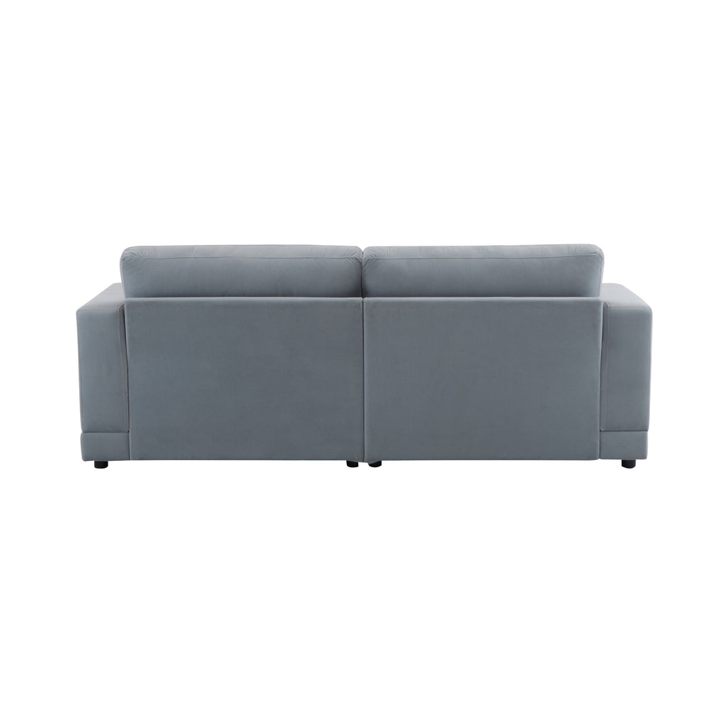81'' Modern Square Arm Sofa with Soft Fabric Upholstery