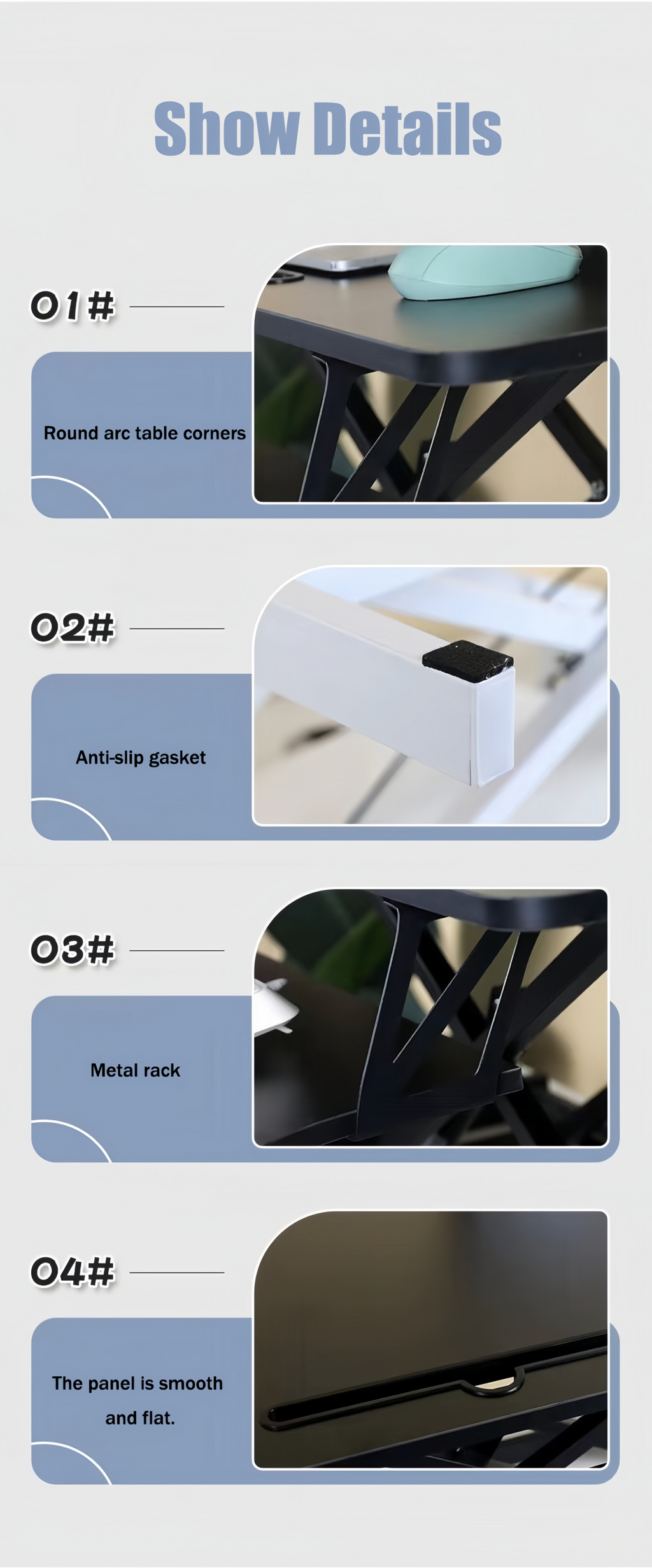 32 Inch Desk Converter Height Adjustable Sit to Stand Rise