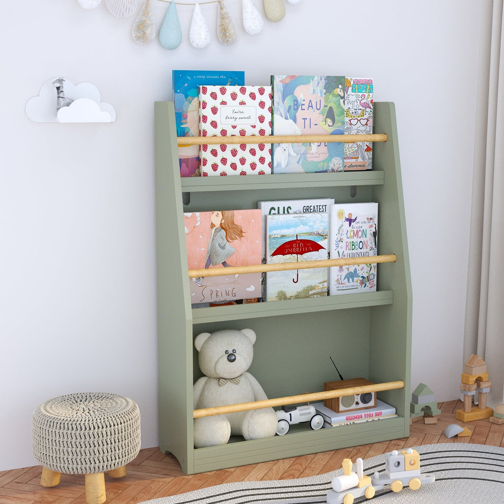 3 Tier Montessori Kids Book Display Rack