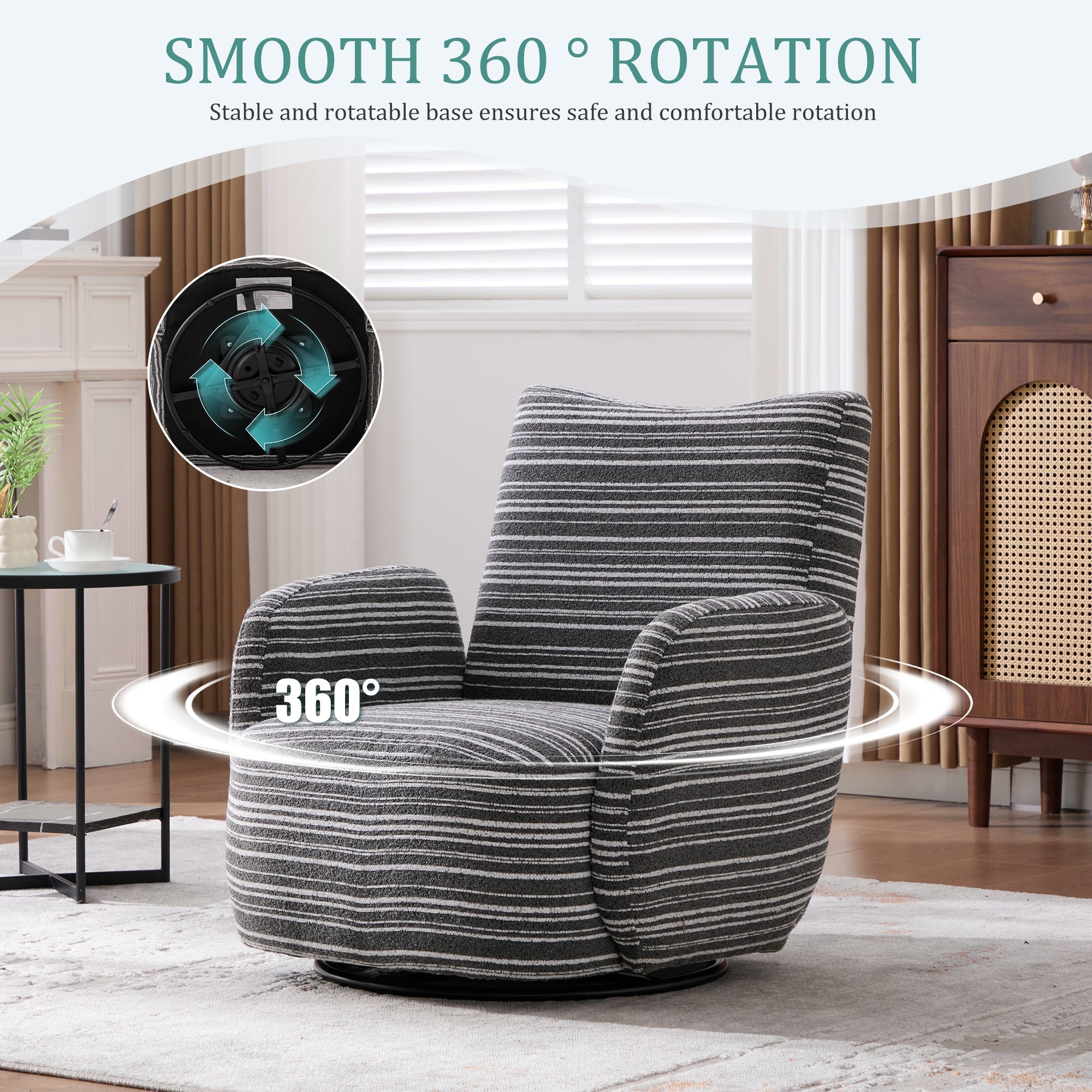 Modern Style Swivel Leisure Chair